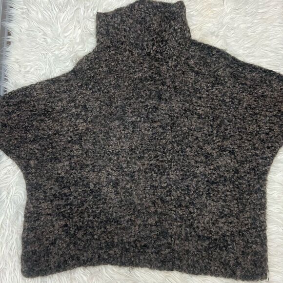 FREE PEOPLE She’s All That Alpaca Drop Should Mock Turtleneck‎ Sweater Size M - Picture 3 of 10